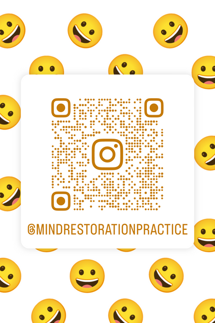 Mind restoration practice QR code
#instagram
#supporting people with mental illness
#destress, rethink and connect